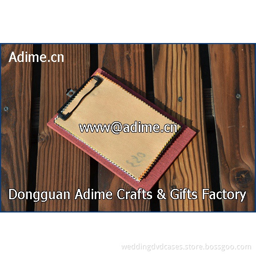 Fabric Linen Cloth textile Swatch Sample Book with Clamp
